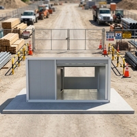 Caseta de Seguridad Prefabricada, Caseta de Guardia para Obras de Construcción, Contenedor Modular, Sala de Control de Acceso para Campamentos de Ingeniería