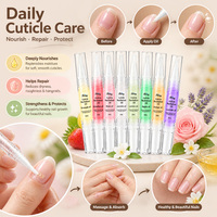 Brosse rotative pour soins des cuticules et nail art, parfum fruits variés, anti-irritations, exfolie la peau, hydrate et protège la couche cornée