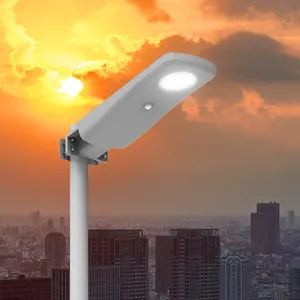 Ensemble d'alarme de bras pour mobile avec support 1000 Watts système intelligent 30w Led Fujian lampe tout en un lampadaire solaire en aluminium