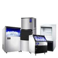 Machine Commerciale à Grande Capacité pour Glaçons Tubulaires, Producteur de Glace Granulaire 100 kg/220 lb, Machine à Glaçons Cristallins pour Professionnels