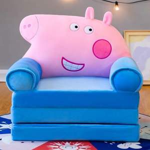 Canapé-lit pliable pour enfants de dessin animé, siège extensible pour maternelle, tabouret princesse, fauteuil inclinable pour garçon et fille, coussin en peluche pour enfant - Product Image 4