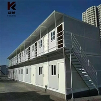 Maison préfabriquée pliable à prix abordable, petite maison à 2 étages, prête à l'emploi, mini-villa de luxe modulaire avec chambre à coucher