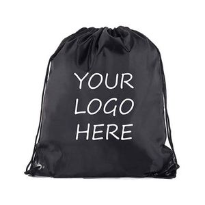 Logo Printing Draw String Shopping Nylon Recycled 210d Gift <b>Backpack</b> Waterproof Polyester Custom Logo Drawstring Bag - Product Image 1