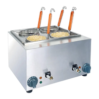 Restoran atas meja komersial 4 keranjang Pasta memasak mie Boiler peralatan dapur mesin Mi Cooker pembuat