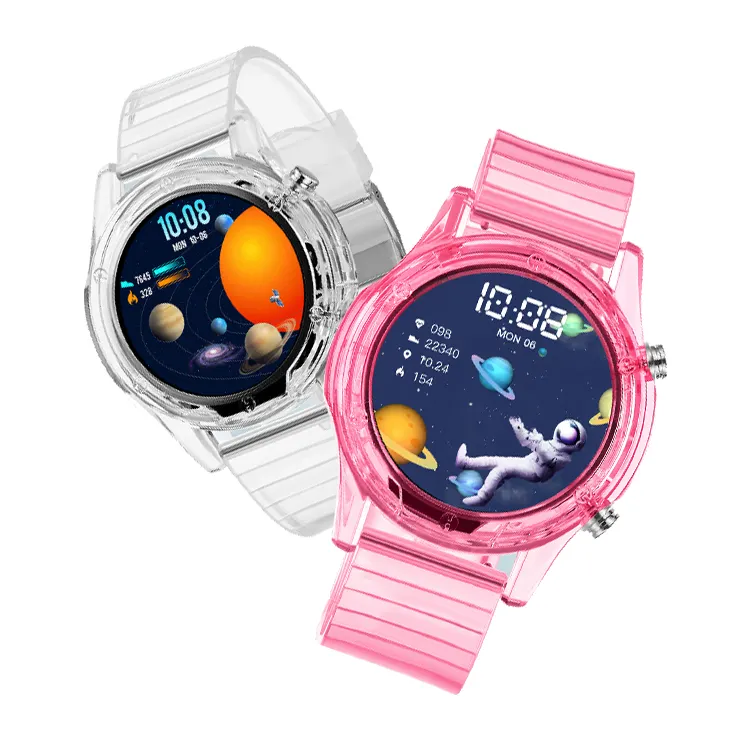 Macaron 1.28 Inch Smart Watch With Cool Lights Body Temperature For Children's Sport Digital Watch S10 Kid's Smartwatch