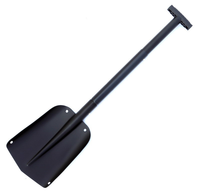 Pelle à neige pliable en aluminium Portable pelle de jardin Scoop sable boue outil de déneigement pour les activités d'urgence et de plein air de voiture