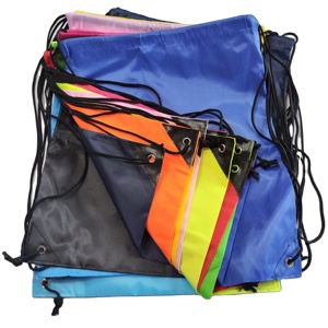 Factory Price Custom Promotional Sports Backpack 210D Polyester Drawstring <b>Bag</b> for Shopping and Packing with Printing and Logo - Product Image 1