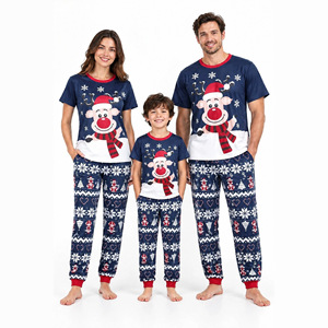 Pijamas navideños estampados a juego para padres e hijos, conjunto de ropa de dormir familiar de manga larga, ropa de casa navideña para niños y adultos - Product Image 6