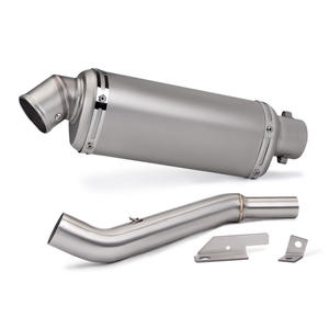 Bajaj PULSAR NS200 NS 200 knalpot sepeda motor, sistem knalpot sepeda motor Stainless Steel Mid Link pipa Muffler keluar kondisi baru - Product Image 1