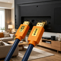 Cable HDMI 4K de Alto Rendimiento Qiulink, Cable de Video Ultra HD de 60Hz para Computadora, TV Box, PS5, Xbox, Proyector