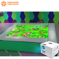 Machine de jeu interactive au sol avec projecteur pour parcs à thème intérieurs et zones pour enfants, haute luminosité 3400 lumens