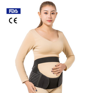 เข็มขัดพยุงครรภ์ สีดำ ขนาด SMLXLXXL สายรัดเอวระบายอากาศได้ดี สำหรับการดูแลช่วงตั้งครรภ์ - Product Image 1