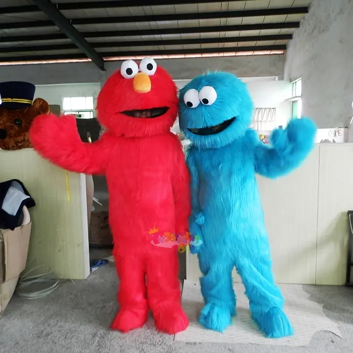 Genuss CE Filmfigur Custom Pelz Elmo Maskottchen Kostüm für Erwachsene