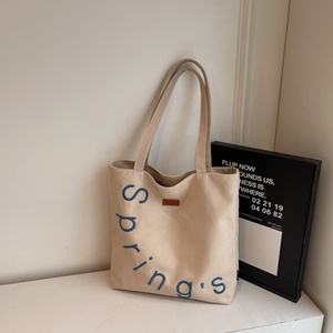 Custom Basic 12inch Canvas Tote <b>Bag</b> Embroidered logo <b>Beach</b> <b>Bag</b> With Personalized Logo shopping <b>bag</b> - Product Image 3