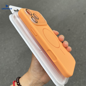 Coque magnétique en silicone premium pour iPhone 15 Pro avec protection d'objectif en verre AG, antichoc, pour iPhone 17 Pro Max - Product Image 4