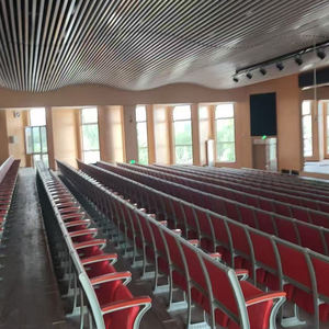 Venta Directa de Fábrica: Silla Moderna de Aluminio con Asiento Acolchado de Cuero para Aula Escolar, <span class=keywords><strong>Sala</strong></span> de Conferencias y Salas de Lectura - Product Image 2