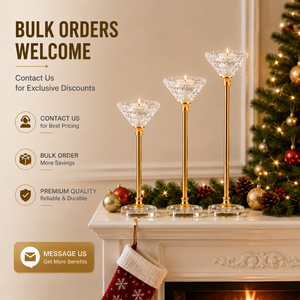 OEM ODM Supplier Luxury Crystal Candle Holder Gold Metal Wedding Centerpiece Table Decor Modern Home Decoration Wholesale