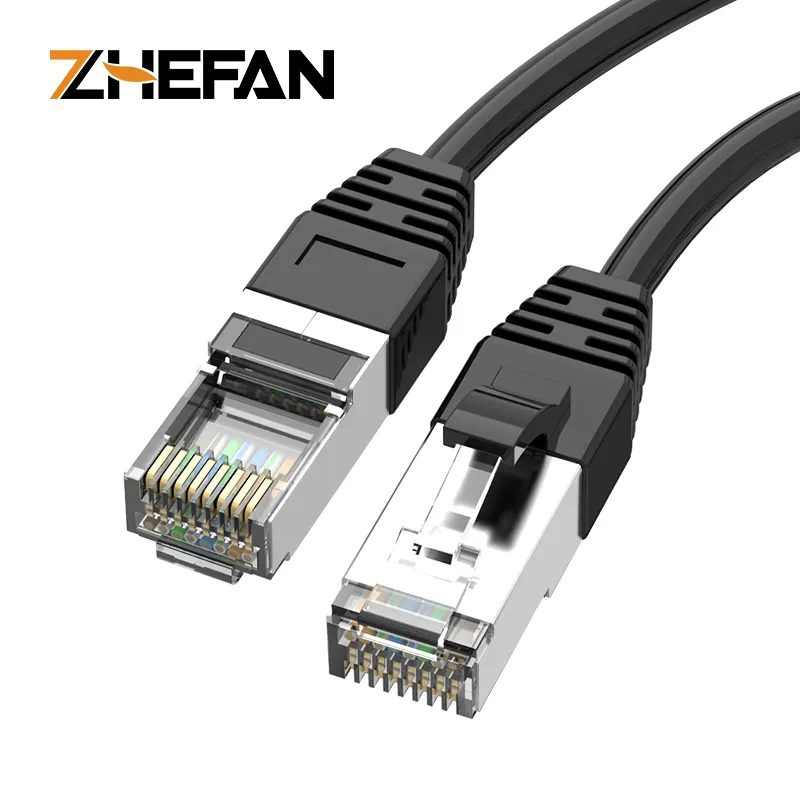 ZHEFAN Cat5e Stp Outdoor Utp Cat5 Lan Cable para red Impermeable Cat5 Sftp Lan Cable Sstp Patch Cord Cable de red