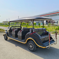 LUHUAN Bus électrique de tourisme classique 11 places, Véhicule vintage en promotion, Moteur 4-7.5KW, Batterie au plomb-acide, 30km/h, Autonomie 80KM, CE