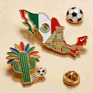 Коллекционный набор металлических эмалевых брошей ручной работы из серии «Мексика» 2026 года, лимитированная серия, премиум-класс, на заказ - Product Image 1