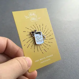 Cartão de lapela de esmalte, venda quente ou design personalizado de metal