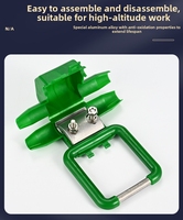 JDL50-240 Pince de terre isolée multicolore pour usine, accessoire de matériel électrique pour test de ligne aérienne 10KV