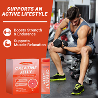 Ausreson OEM Créatine Monohydrate Électrolyte HCl en Gelée, Complément pour la Relaxation Musculaire, 200 Mesh, Sachet de 500g, Gelée de Créatine