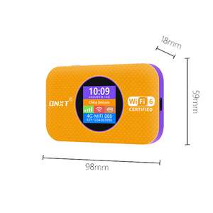 เราเตอร์พกพา MF967 หน้าจอ LCD สี รองรับ Type-C 4G 5G ปลดล็อคแล้ว ใส่ซิมการ์ดได้ แบตเตอรี่ขนาดเล็ก 3000mAh พกพาสะดวก ไวไฟ 4G รุ่น Mifis - Product Image 2