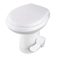 Toilette de camping-car classique légère à chasse d'eau par le pied, prête à être expédiée, pour caravane et camping-car