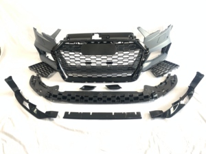 Nuova Griglia a Nido d'Ape Stile RS3, Kit Carrozzeria Paraurti Anteriore Bolt-On per <span class=keywords><strong>Audi</strong></span> <span class=keywords><strong>A3</strong></span> S3 2017-<span class=keywords><strong>2020</strong></span> - Product Image 4