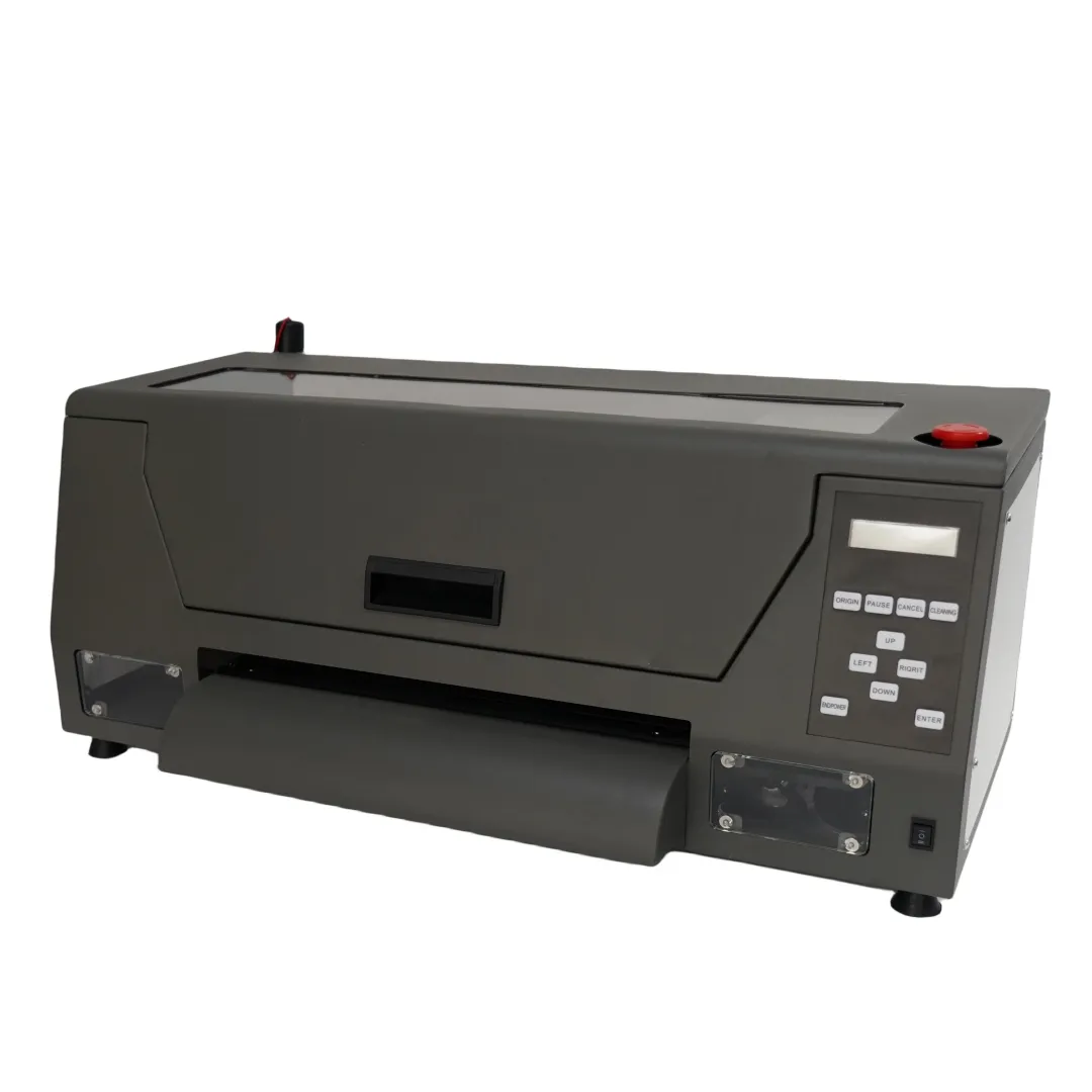 मल्टीफंक्शन इंकजेट प्रिंटर डेस्कटॉप गारमेंट लोगो ग्राफिक प्रिंटर कस्टम A3 30CM DTF प्रिंटर