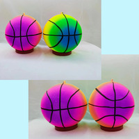 Ballon de basketball gonflable en plastique pour fitness, idéal pour les personnes d'âge moyen, les personnes âgées et les enfants - Balançoire élastique pour la danse carrée