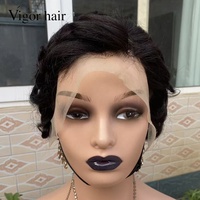 Promotion : Perruque Courte Brésilienne 100% Cheveux Humains Remy, Dentelle Transparente 13x4, Couleur Naturelle, pour Perruques Bouclées Pré-découpées, pour Femmes