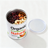 Emballage de tube en papier de noix de fruits secs mélangés personnalisés | Boîte cylindrique de qualité alimentaire pour raisins secs, canneberges, amandes et noix de cajou