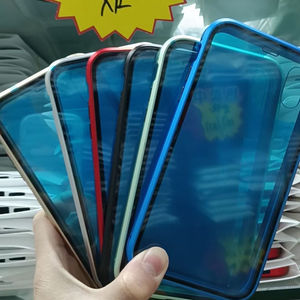 Funda magnética de vidrio templado para iPhone 17 AIR 16 15 14 Pro Plus Max 13 12 11 XR XS 8 SE Clear HD Film Protector completo contraportada - Product Image 1