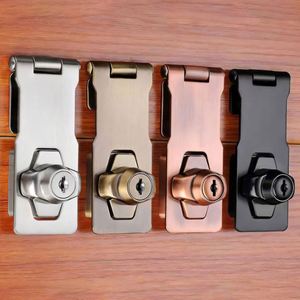 Zinc Alloy Drawer <b>Lock</b> for Outdoor No-Drill <b>Lock</b> Plate with 90-Degree Pin for Fridge Freezer Cabinet <b>Doors</b> Gym & Workshop Use - Product Image 1