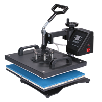 En Stock 5 en 1 presse à chaud Machine de transfert 220v presse Machine utilisée pour vêtements chapeaux tissu cuir tasses impression