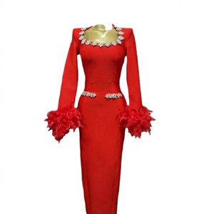 Fashion High Quality Luxury <b>Ball</b> <b>Gown</b> Floor-Length Empire Waist <b>Maternity</b> Anti-static Square Neck Beaded Diamond Evening Dress - Product Image 4