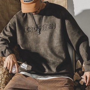 Felpa Americana Pesante Lavorata all'Uncinetto da Uomo Inverno 2024 Nuovo Trendy Brand Retro Oversize con Motivo a Cuore - Product Image 4