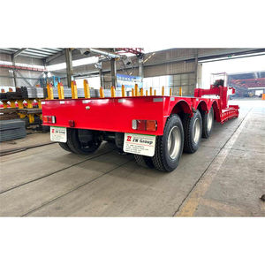 ZW Group Remorque Lowboy à col de cygne détachable à trois essieux à usage intensif Semi-remorque de camion à lit bas - Product Image 5