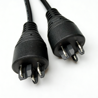 Câble de charge pour vélo électrique à 3 broches avec cœur en cuivre, connecteur haute intensité 4A pour appareils électroménagers et machines – Vente en gros