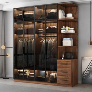 Cabina Armadio Angolare a L di Lusso Moderna Elabor con Porta in Vetro, Design Modulare per Uso Ospedaliero - Product Image 1