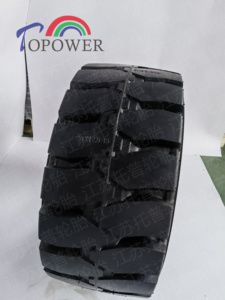 28x12.5-15 solido pneumatico solido carrello elevatore pneumatico resistente durevole per la costruzione di cantieri Container porto e uso industriale - Product Image 3