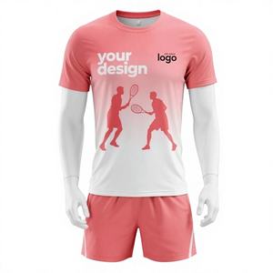 New Model Wholesale Summer Sports Digital Print 100% <b>Polyester</b> Tennis Team Shirt Custom Training Uniform Jersey Set - Product Image 1