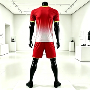 Nueva Camiseta de Fútbol Personalizada con Diseño Rojo y Blanco 2026, Camiseta Deportiva Transpirable de Secado Rápido <span class=keywords><strong>para</strong></span> Equipos - Product Image 2