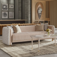 Ensemble de canapés carrés modernes en gros, mobilier de salon luxueux