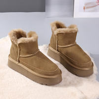 Bottes d'hiver à semelle épaisse pour femme, vente en gros
