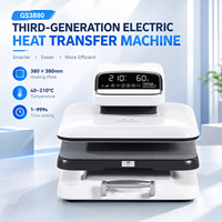 Presse à chaud pour sublimation, transfert sur t-shirts, sacs, oreillers, tapis de souris, idéale pour les petites entreprises et les startups, 38*38cm 15*15in
