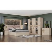 Meubles de chambre à coucher modernes en bois, très demandés, avec lit king size et armoire intégrée, de haute qualité