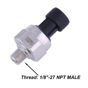 Transducteur de pression haute sensibilité 1/8 pouce 27 NPT 100 PSI pour gaz, huile, air et eau - Product Image 6